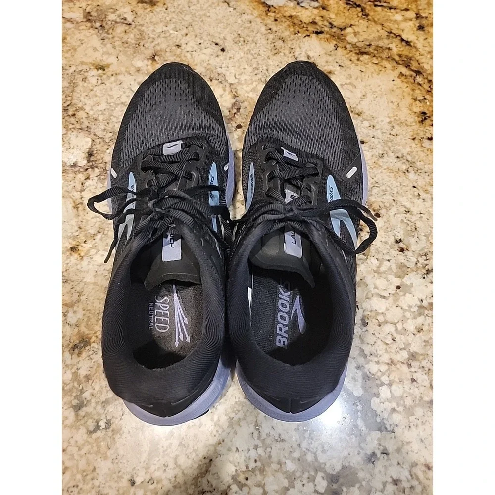 Brooks Launch 9 Women's Lightweight Running Shoes Black Ebony Purple - Size 10